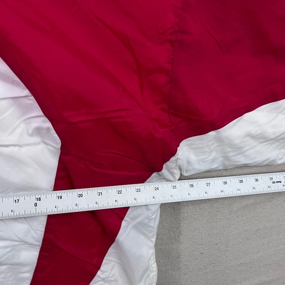 Nike Windbreaker Mens XL Red White Vintage 90s Colorblock Diamond Full Zip - Picture 6 of 7